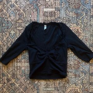 Free People Intimately Black Crop Top